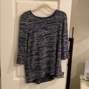 Joy joy blue and white shirt